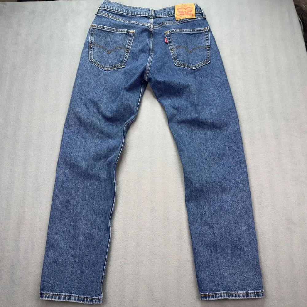 Levis 505 Regular Fit Jeans 33x32 Blue Denim Straight Leg Pants